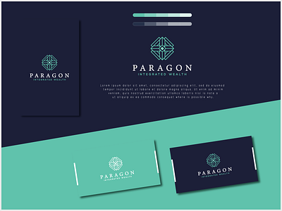 Paragon Integrated Wealth 99designs behance branding dribble illustration logo logo design logodesign logoinspiration trending