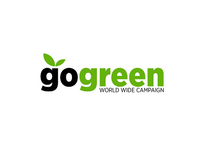 gogreen Campaign gogreen logo logo design