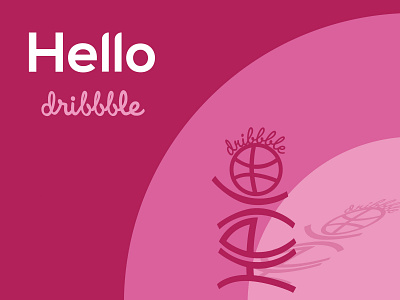 Hello dribbble first design hello hello dribbble