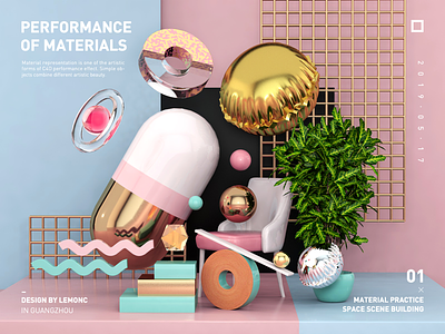 Material performance exercise c4d material performance color