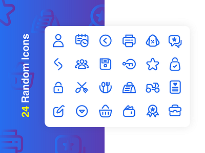 24 Random Icons Free