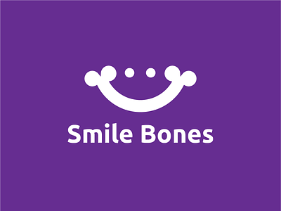 Smile Bones logo design illustration logo