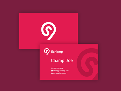 Earlamp Name Card Design branding businesscard design namecard