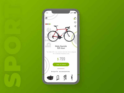 Bicycle order page 2018 app inspiration ios ui ux