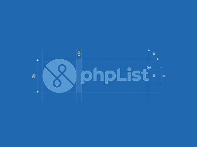 phpList Logo Construction branding design logo typography vector