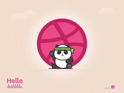 Hello Dribbble! community design hello dribble hellodribbble icon illustration minimal vector