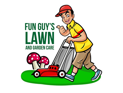 Lawn Care Logo garden care logo garden care mascot logo lawn care logo logo lwan care mascot logo
