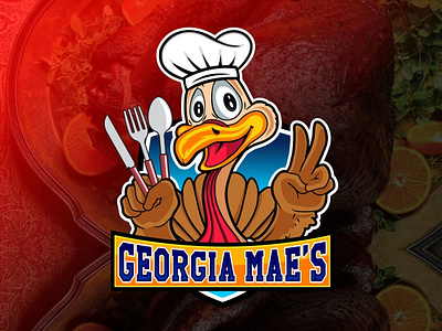 Turkey Mascot Logo