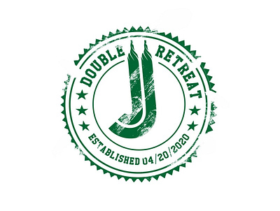 Retro Logo jj retreat logo retro retro design retro font retro logo