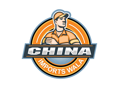 China Imports Logo china logo company logo hand drawn hand drawn logo illustration import logo logo versatile logo