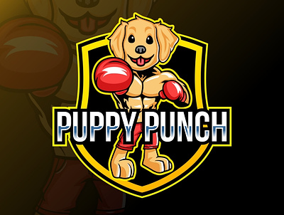 Puppy Mascot Logo brand logo mascot logo puppy boxer mascot logo puppy mascot logo