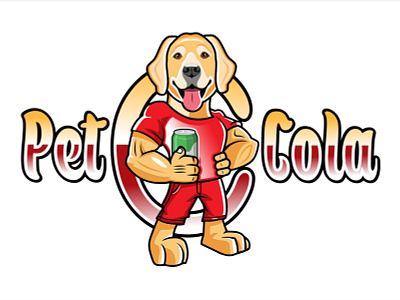 Puppy Masco Logo hand drawn pet cola designs pet cola logo pet logo pet mascot logo puppy illustrations puppy logo puppy mascot logo