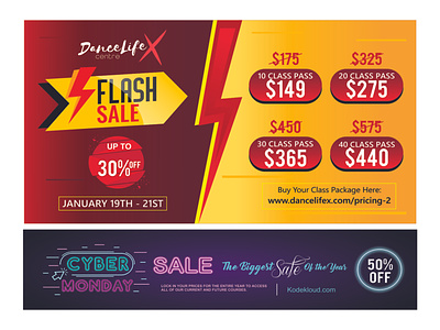 Flash Sale and Cyber Monday Banner banner banner ad banner ads banner design banners cyber monday cyber monday banner cyber monday sale banner flash banner flash sale banner social media banner social media design social media marketing social media pack social media posts social media templates