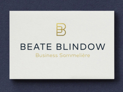 Beate Blindow — Business Somemeliere business cards design