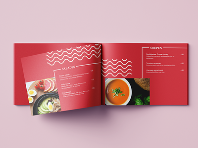 Modern Menu booklet 2d brand branding card concept design food graphic design menu card modern restaurant salads soup