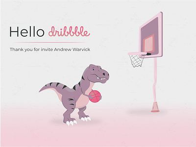 Hello Dribble ! dribbble hellodribbble t rex