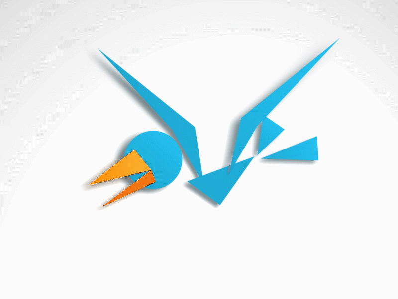 Logo animation for Theatre animation animation design bird blue dragon illustration logo animation motion princess vector yellow