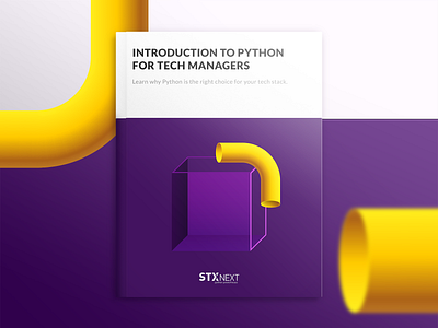 Ebook cover cover design ebook graphic design illustration python stx stxnext