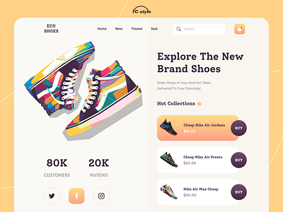 Sneaker Shop Platform 2020 trend app concept branding e commerce home screen illustration ios app design landingpage minimal modern ui productdesign shoe store shoes landing page sneaker typography ui ux web design web designer website