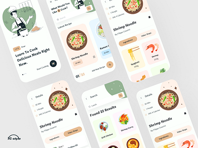 Knock Recipes App 2020 trend app concept card clean cook dish flat design food app food delivery app grocery app home screen ios app design layout minimal modern ui recipe restaurant typography ui ux