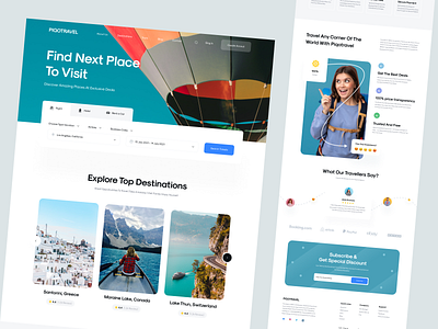 Piqotravel - Agency Landing Page by Tushar for Piqo Studio on Dribbble