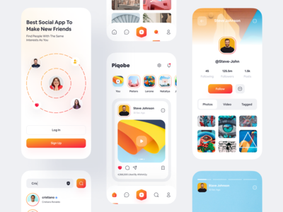 Piqobe - Social Media App by Tushar for Piqo Studio on Dribbble