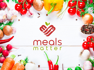 Meals Matter brand designfood japan logomarknoodle