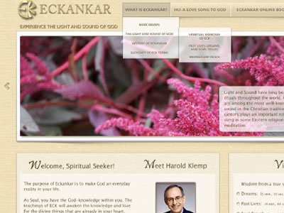 Home Page Redesign for Eckankar.org