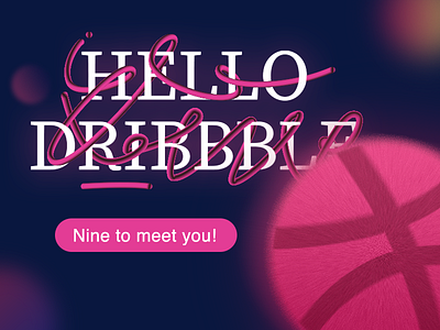 hello，dribbble