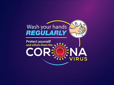 Wash your hands branding coronavirus cover covid covid 19 hands illustration logo medicalposter minimal regular vector virus wash yourself