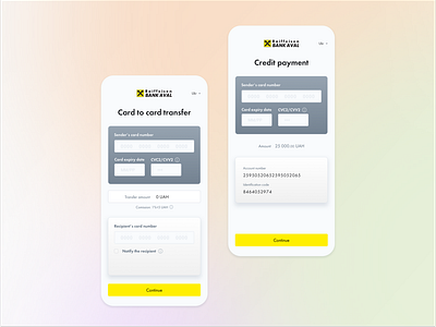 Transfers and Payment mobile