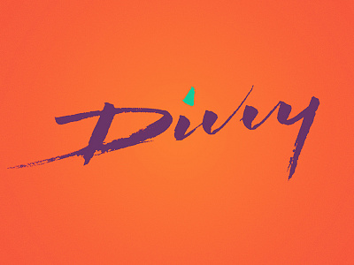 Divvy brush pen lettering script
