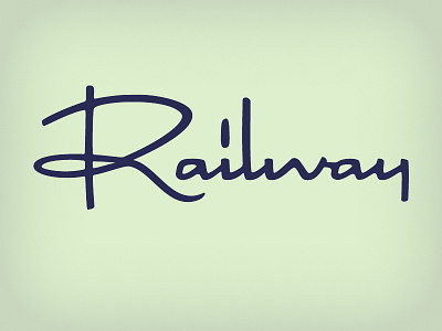 Railway lettering markers pen ink script