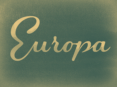 Europa brush lettering markers pen ink script