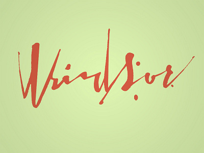 Windsor brush pen lettering script sharpie