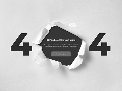 Error Page Concept