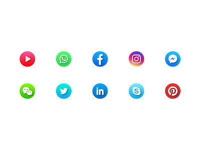 Social Media Icons Set