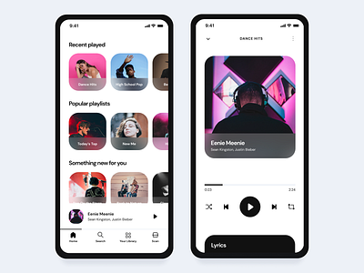 coold. Music Player Mobile App | UI UX Design app design glassmorphism minimalism minimalist minimalistic mobile app mobile app design mobile ui ui uidesign