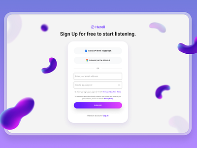 Sign Up - Gummy Purple Theme | Daily UI 01 branding gummy purple registration sign up ui uiux