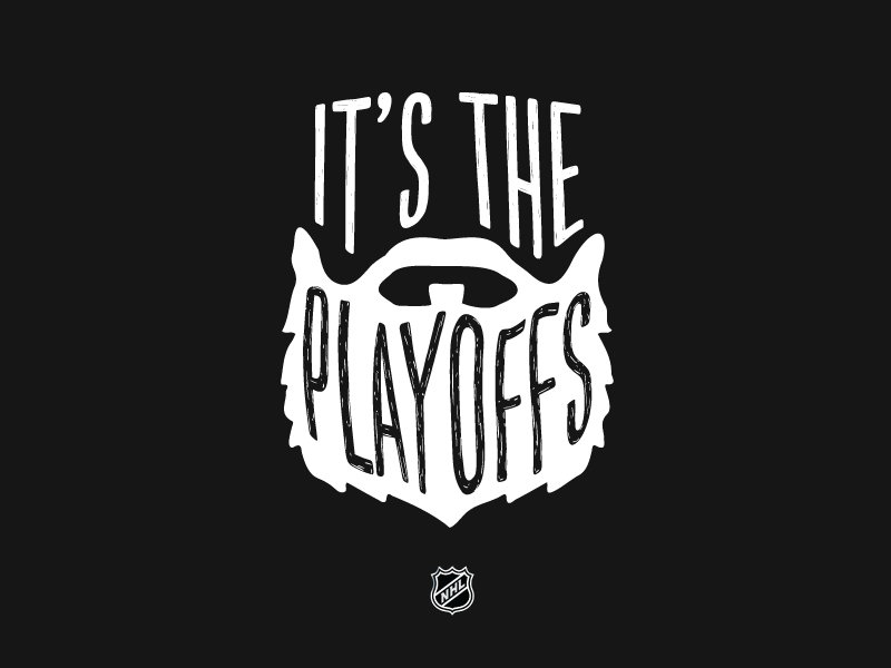 Grow it out illustration type playoffs beard nhl hockey