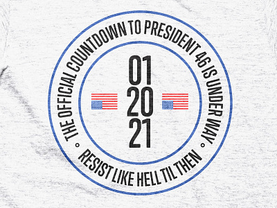 Countdown to 46 president resist t shirt usa