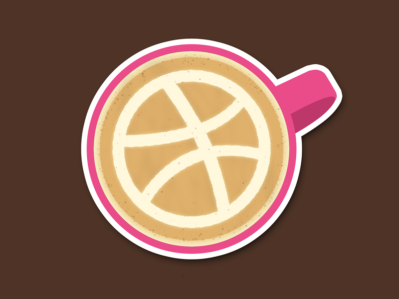 Dribbble Coffee Art creative fuel coffee