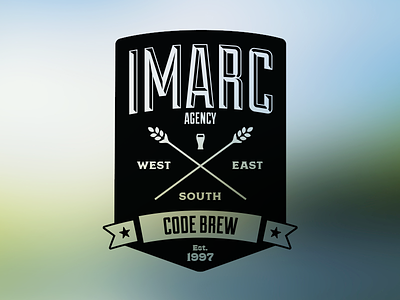 Imarc Code Brew beer glass branding label sticker