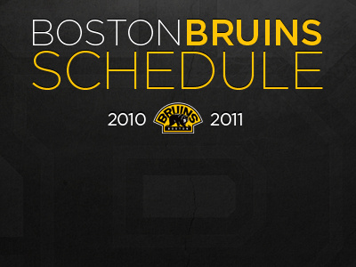 Bruins Schedule