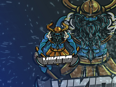 Viking character design esport gaming illustration logo mascot vector viking