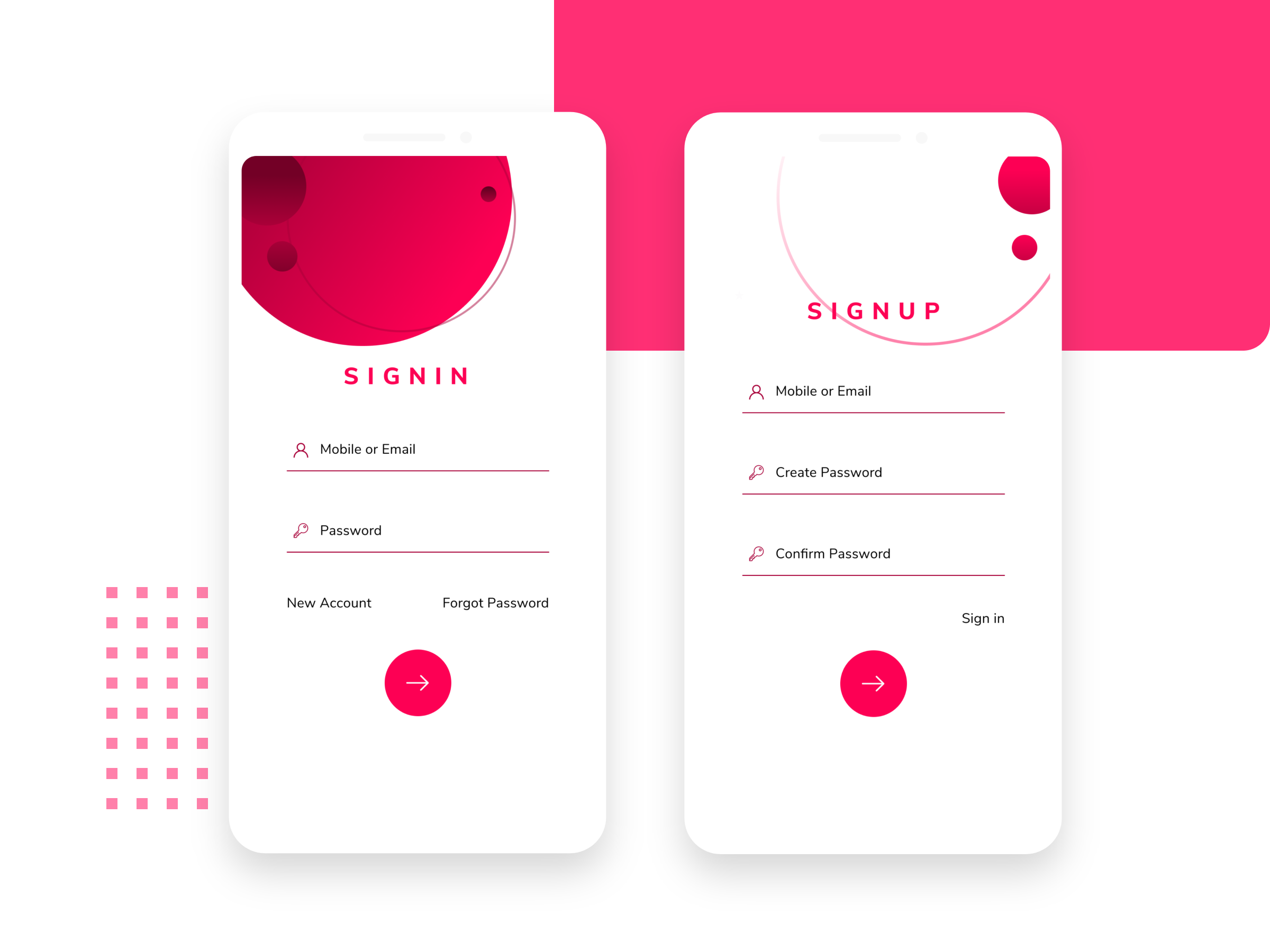 Signup And Signing By Aarthi On Dribbble