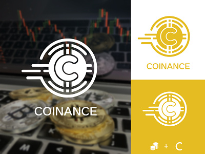 Coinance Logo Design bitcoin branding cryptocurrency exchange logo logodesign logodesigner