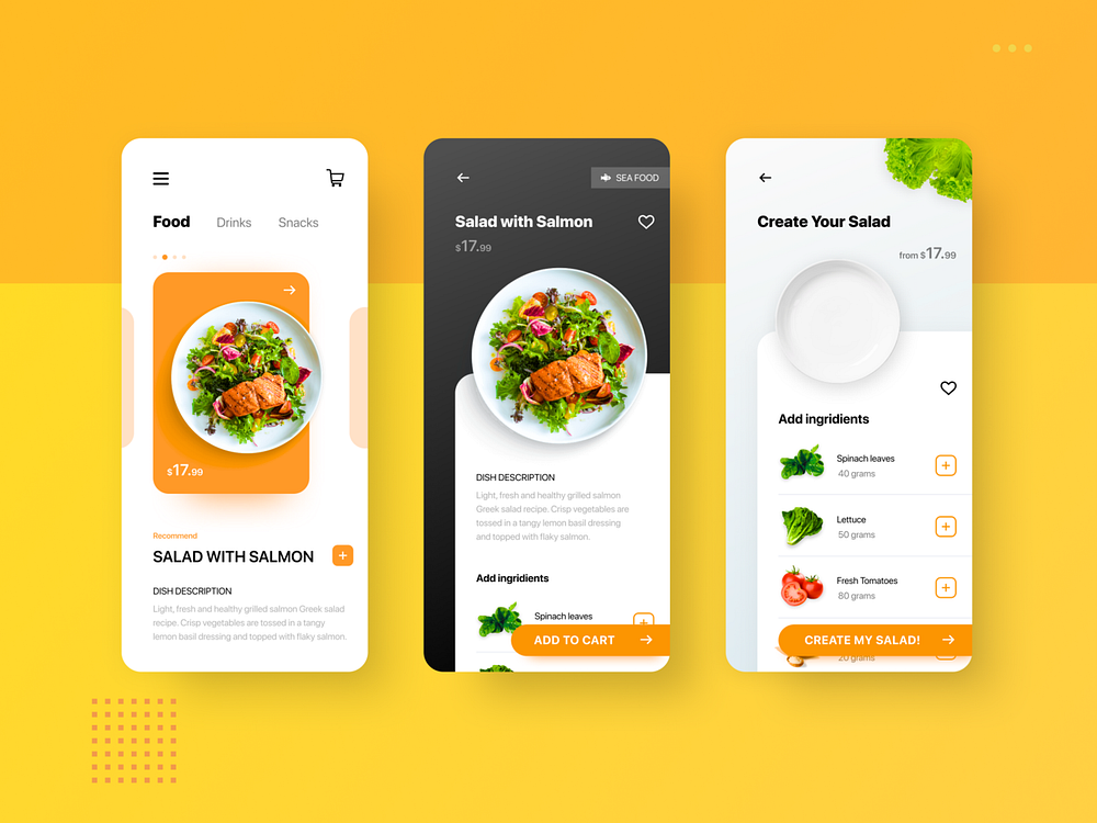 Food Delivery App by Yuliia Hetmantseva on Dribbble