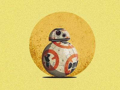 BB8 bb8 design illustration illustrator light robot srabon arafat star wars texture illustration vector vector art vector illustration vintage vintage old vintage texture