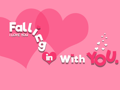 Falling Love cover photo design facebook cover font love love you simple work typogaphy